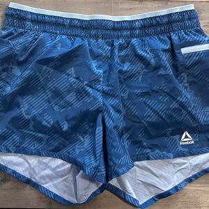 Reebok Camo Blue Running Shorts